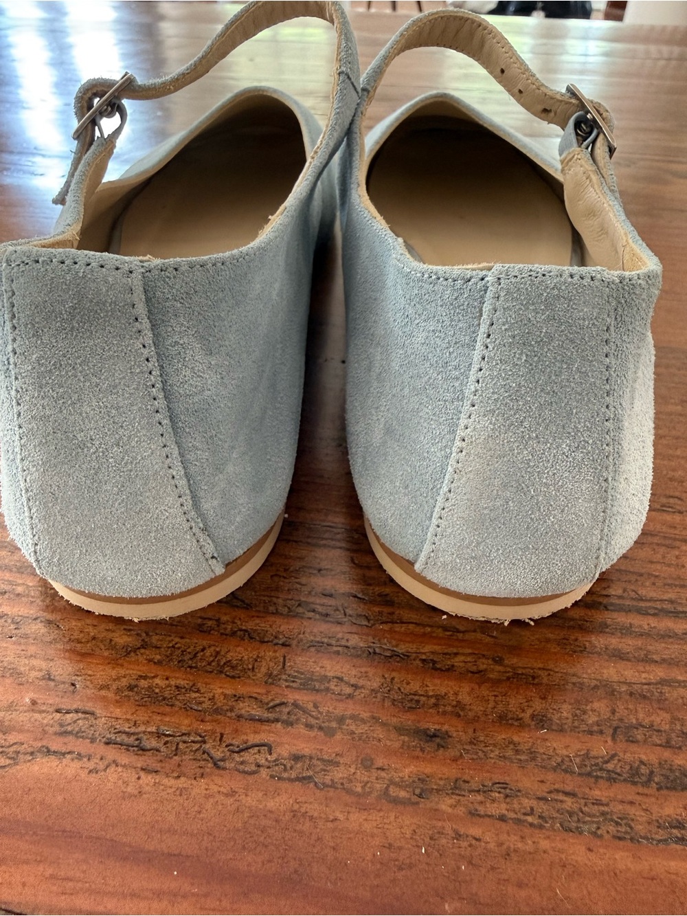 Freda Salvador Aubrey Mary Janes Blue Suede - Picture 5 of 6